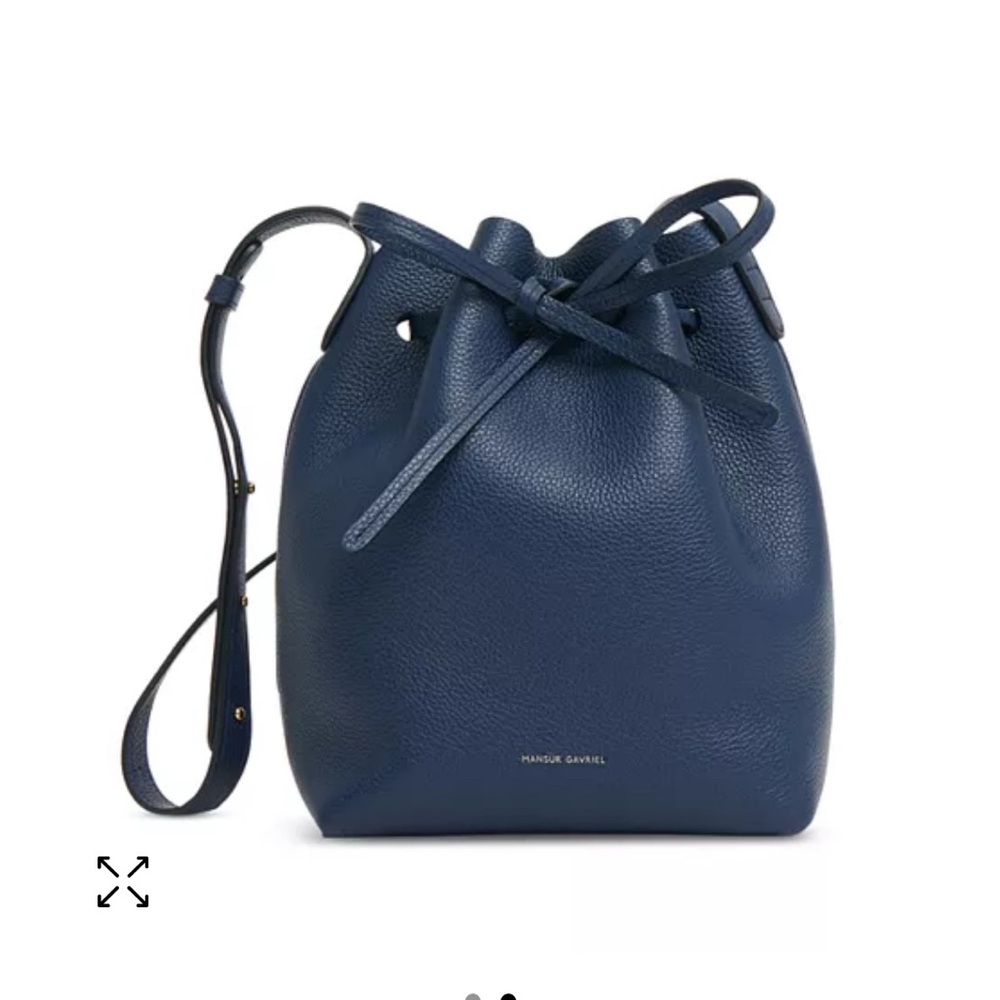 Mansur Gavriel Blue Crossbody Bag with Sleek Design